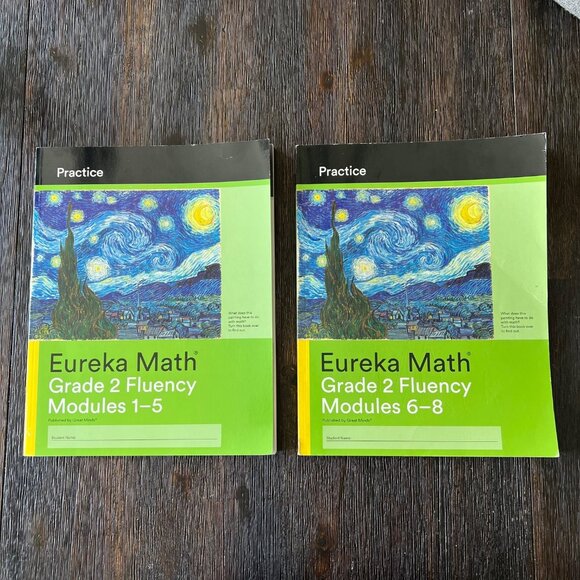 Eureka Math Grade 2 2nd Fluency Modules 1-5 and 6-8 Practice Workbooks Books - Picture 1 of 6